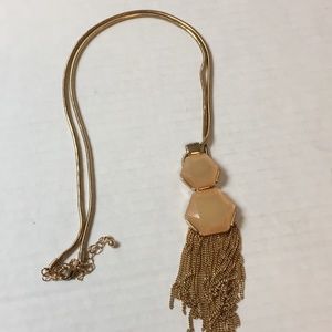 Goldtone necklace with stones